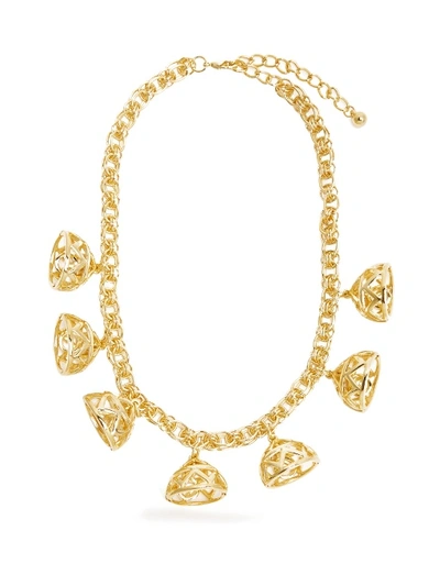 Emilia Wickstead Frankie Gold-plated Necklace In Yellow-gold
