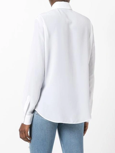 Shop Moschino Medallion Print Shirt - White