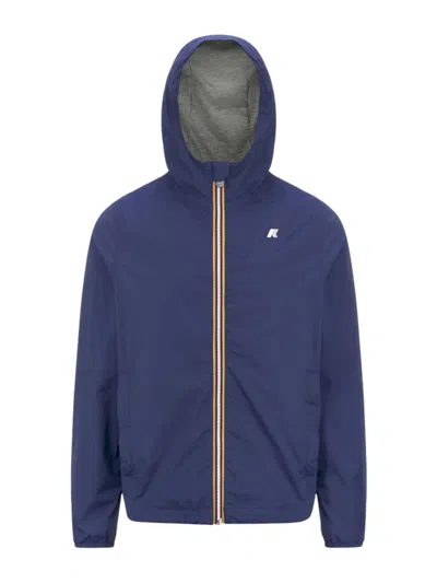 K-way Lightweight Versatile Rain Coat For Men In Blue