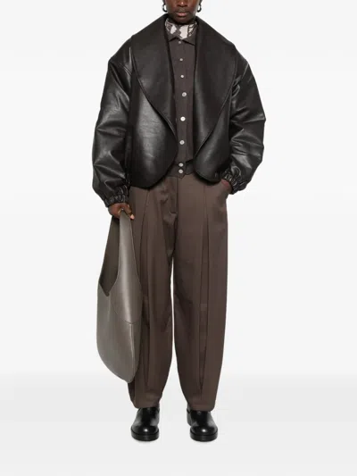 Source Unknown Eleni Bomber Jacket In Brown