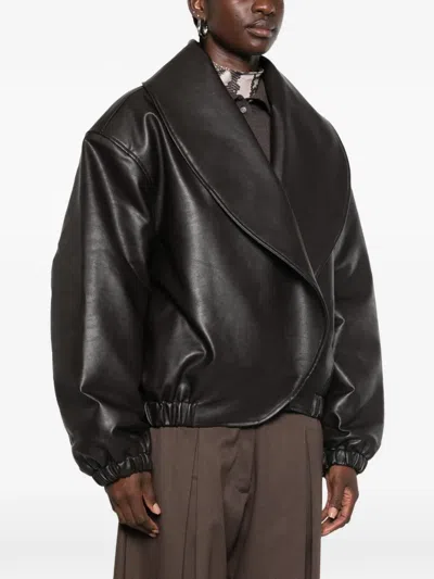 Source Unknown Eleni Bomber Jacket In Brown