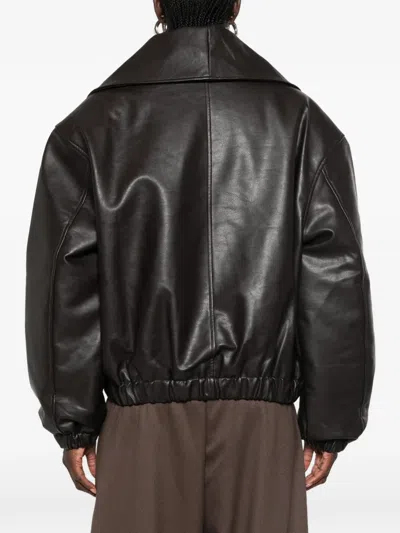 Source Unknown Eleni Bomber Jacket In Brown