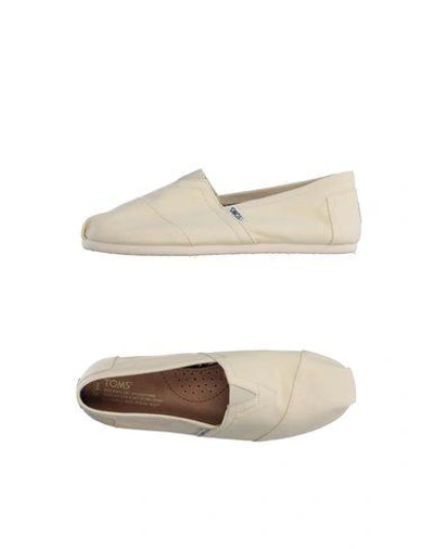 Shop Toms Trainers In Ivory