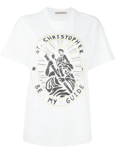 Christopher Kane Saint Christopher T-shirt In White