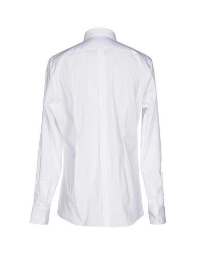 Shop Dolce & Gabbana Man Shirt White Size 17 Cotton, Elastane