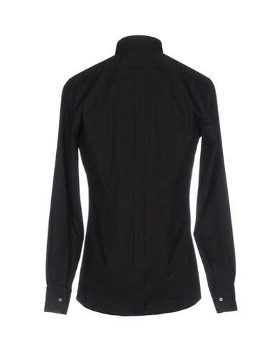 Shop Dolce & Gabbana Man Shirt Black Size 15 Cotton, Elastane