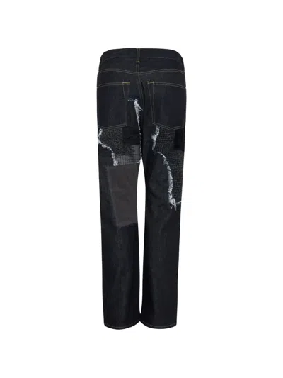 Junya Watanabe Patchwork-design Jeans In Blue