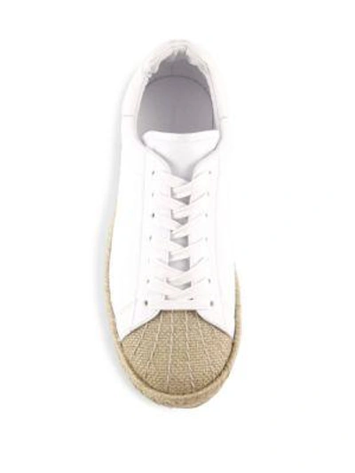 Shop Alexander Wang Rian Espadrille Sneakers In Optic White