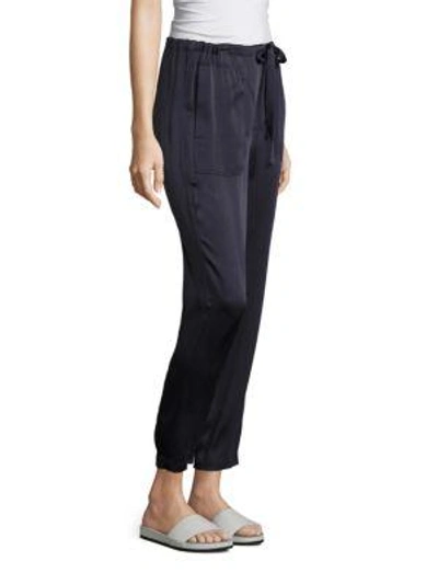 Shop Vince Patch Pockets Track Trousers In Stucco