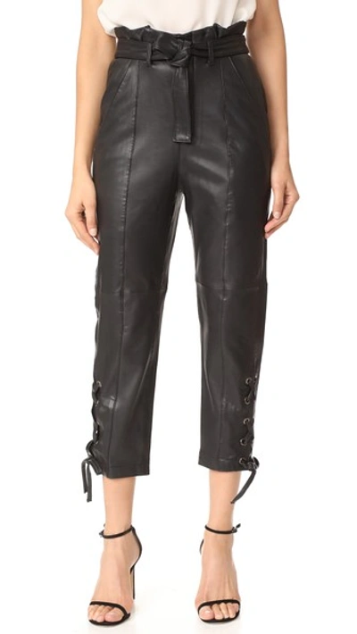 Marissa Webb Kitana Leather Pants In Black