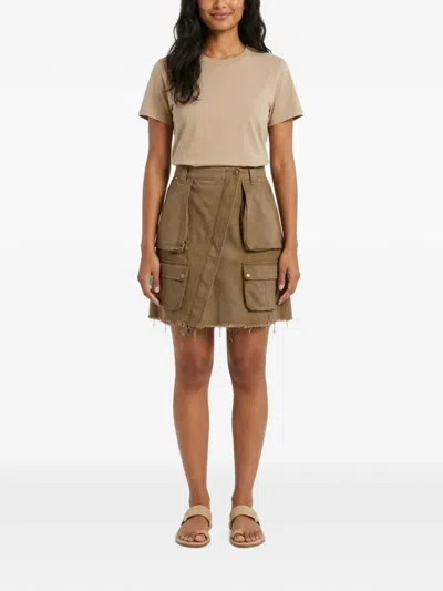 Andersson Bell Cargo-pocket Wrap Skirt In Brown