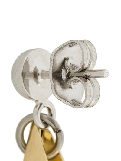 metallic layered earrings
