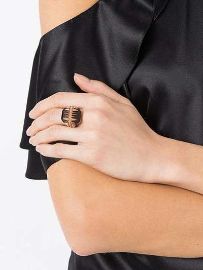 Shop Kasun London Glacier Ring In Metallic