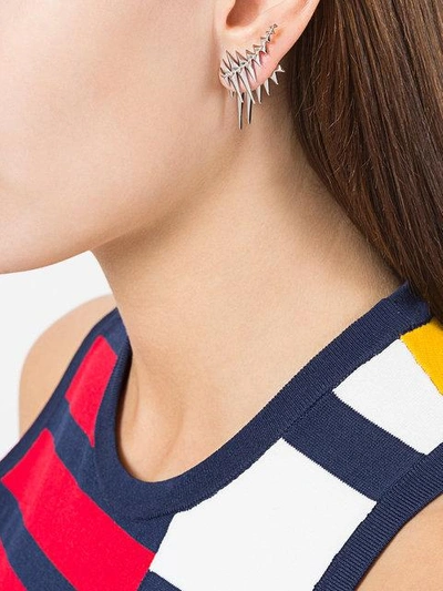 Shop Kasun London Glacier Earrings In Metallic