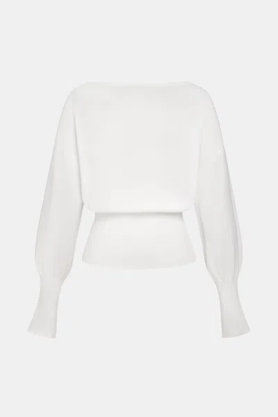 Cupshe Simple Days White Sweater In White