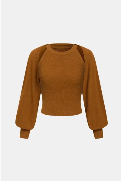 Cupshe Candlelight Magic Orange Sweater In Orange