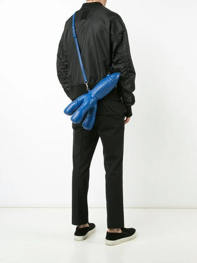 Shop Christopher Raeburn Rocket Clutch Bag In Blue