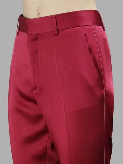 Shop Haider Ackermann Women's Red Kuiper Trousers