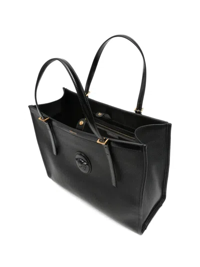 MEDUSA-PLAQUE LEATHER TOTE BAG
