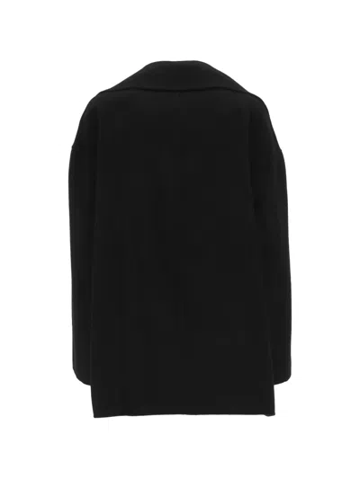 Max Mara Double-breasted Jacket In Black