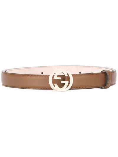 Shop Gucci Gg Logo Buckle Belt