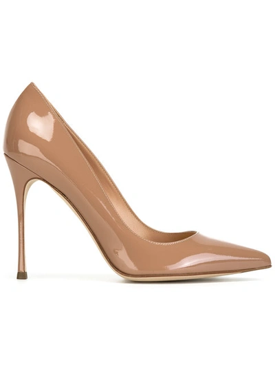 Shop Sergio Rossi Pointed Pumps In Pink