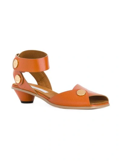 Shop Stella Mccartney Snap Fastened Sandals