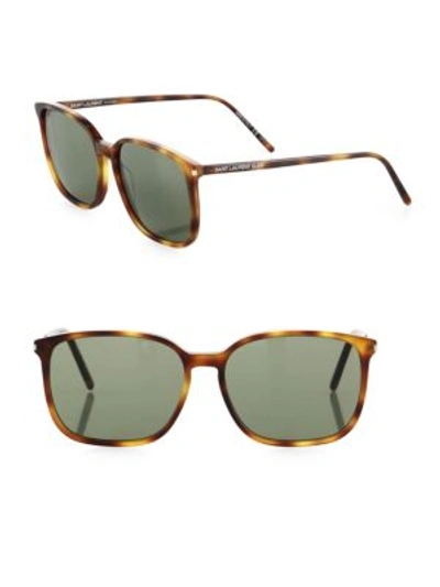 Shop Saint Laurent 58mm Square Sunglasses In Na