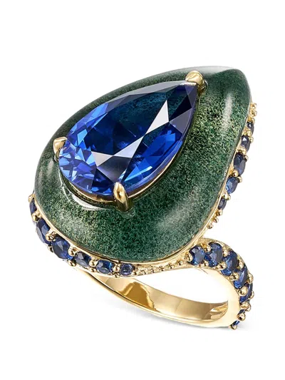Anabela Chan Plankton Elixir Sapphire Ring In Blue