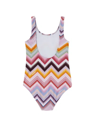 Missoni Zigzag-pattern Swimsuit In Multi