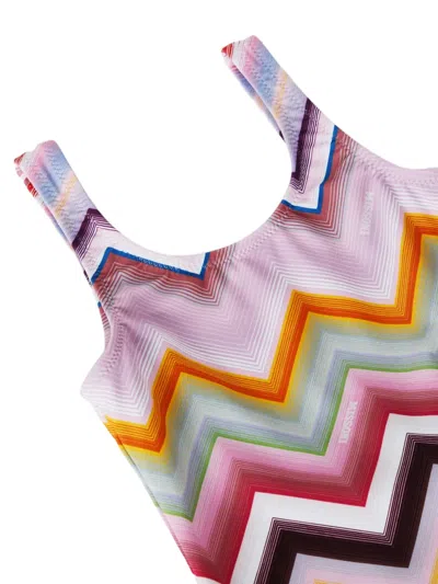 Missoni Zigzag-pattern Swimsuit In Multi