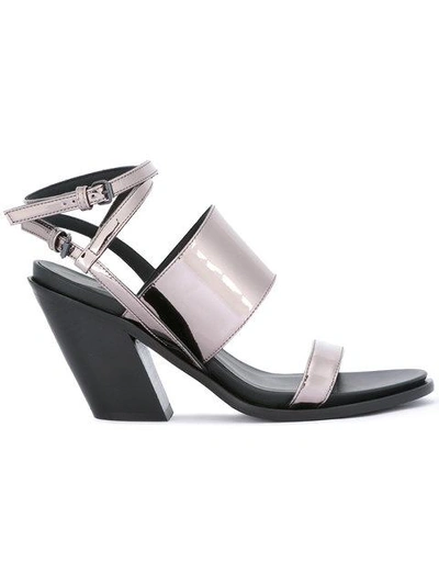 Shop A.f.vandevorst Ankle Strap Sandals - Metallic
