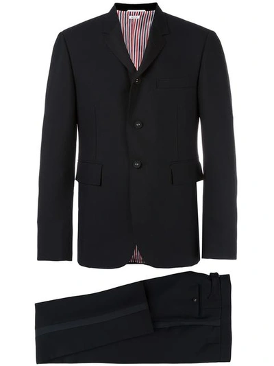 Thom Browne Slim-fit Faille-trimmed Wool, Mohair And Silk-blend Tuxedo In Black