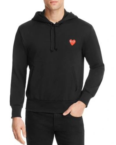 Shop Comme Des Garçons Play Pullover Hoodie Sweatshirt In Black