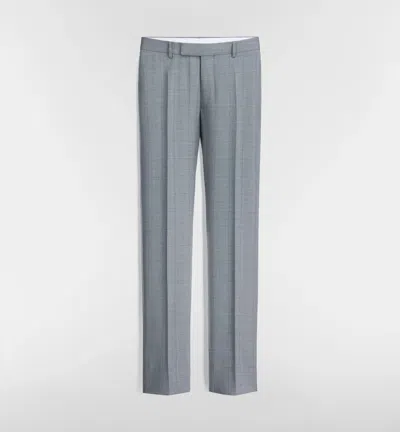 Dior Double-breasted Suit In Gray
