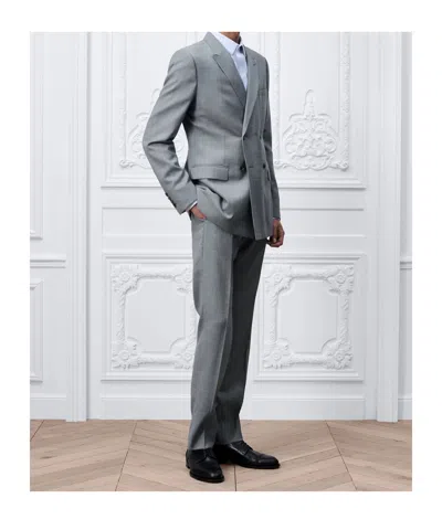 Dior Double-breasted Suit In Gray