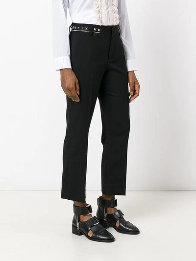 Shop Marc Jacobs Studded Tailored Trousers In Black