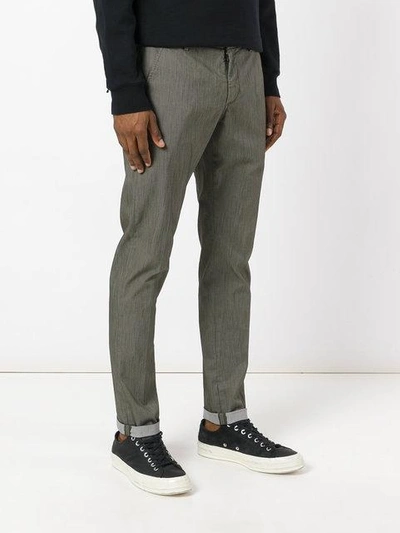 Shop Dondup Tailored Trousers In Green