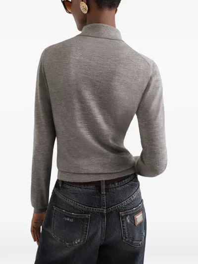 Dolce & Gabbana Cashmere Pullover In Gray