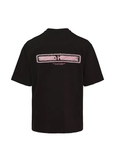 Solid Homme Black Solid Back Logo T-shirt In Black