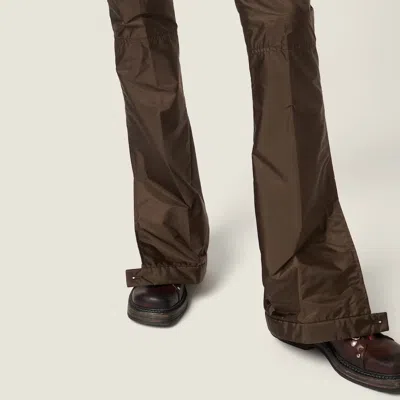 Miu Miu Technical Fabric Pants In Multi