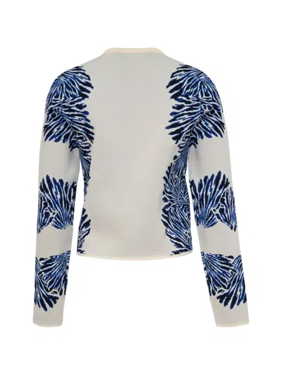Ulla Johnson Abstract-patterned Button-up Cardigan In White