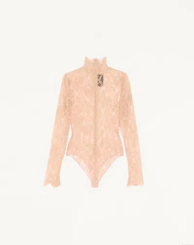 Valentino Long-sleeved Bodysuit In Multi