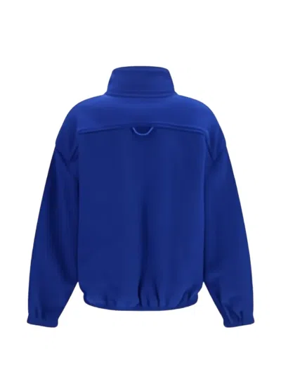 Rier Polar Wool-fleece Half-zip Sweatshirt In Blue