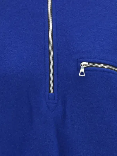 Rier Polar Wool-fleece Half-zip Sweatshirt In Blue