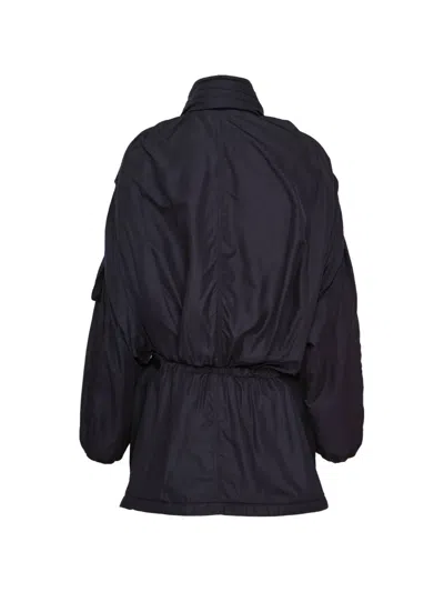 Open Yy Belted Cargo Jacket In Blue
