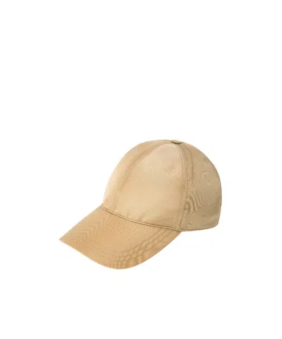 Prada Technical Fabric Baseball Cap In Brown