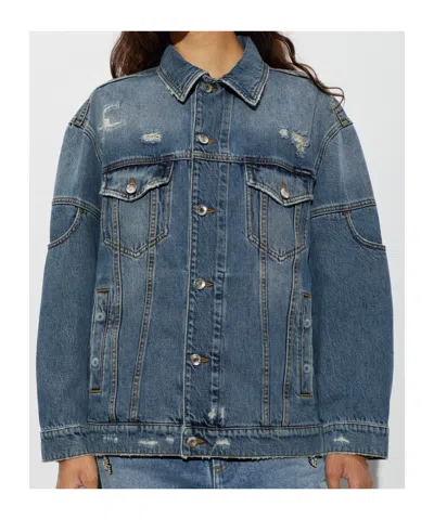 Dolce & Gabbana Oversized-fit Denim Jacket In Blue