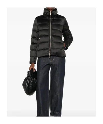 Moorer Argentea Quilted Jacket In Black