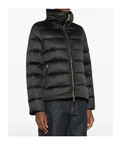 Moorer Argentea Quilted Jacket In Black